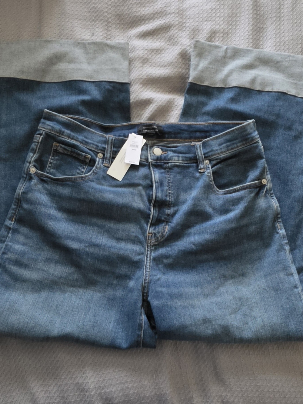 Banana Republic Women's Medium Blue Relaxed Wide Leg Jeans